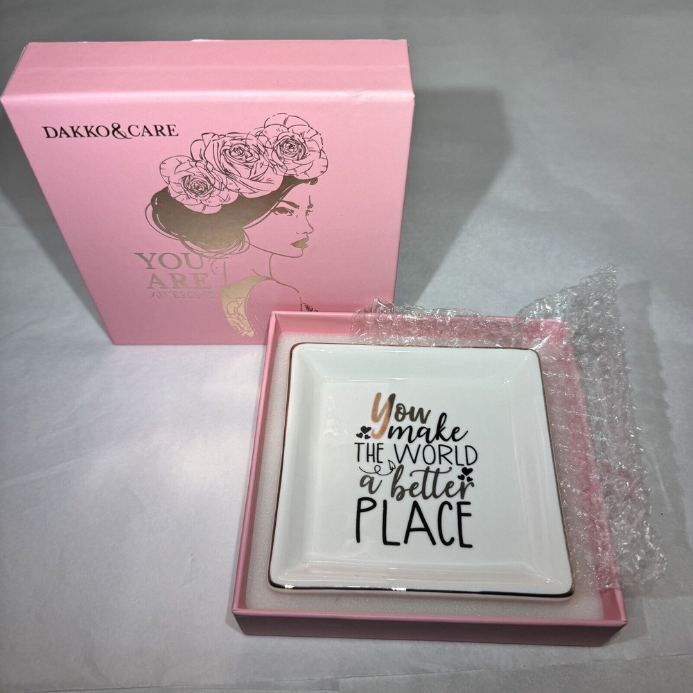 Ceramic Ring/Jewelry Tray for Mom/Sister/Friends - NEW 4x4 LOVE 💕‎